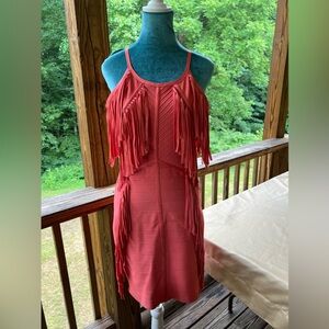 Alberto Makali Fringe Dress